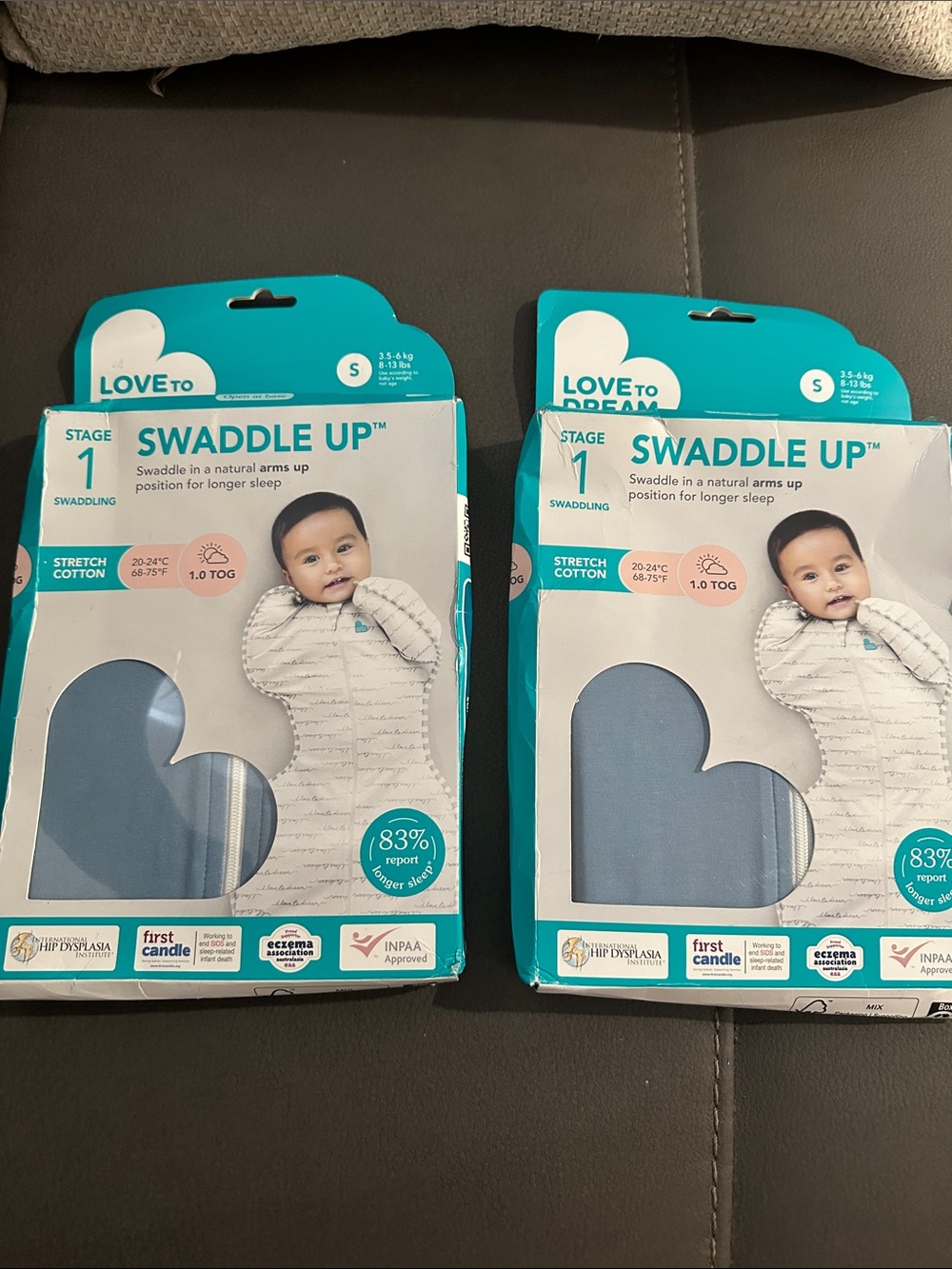 Love To Dream Swaddle Up Original Stage 1 Swaddling Sz Small Bundle 1.0 TOG